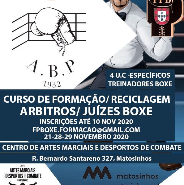 Curso de formação/reciclagem arbitros/juízes boxe