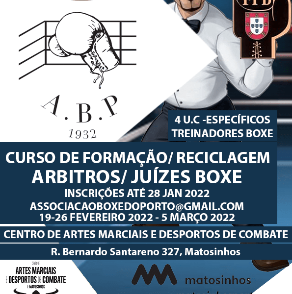 Curso de Formação arbitros e juizes boxe porto 2022